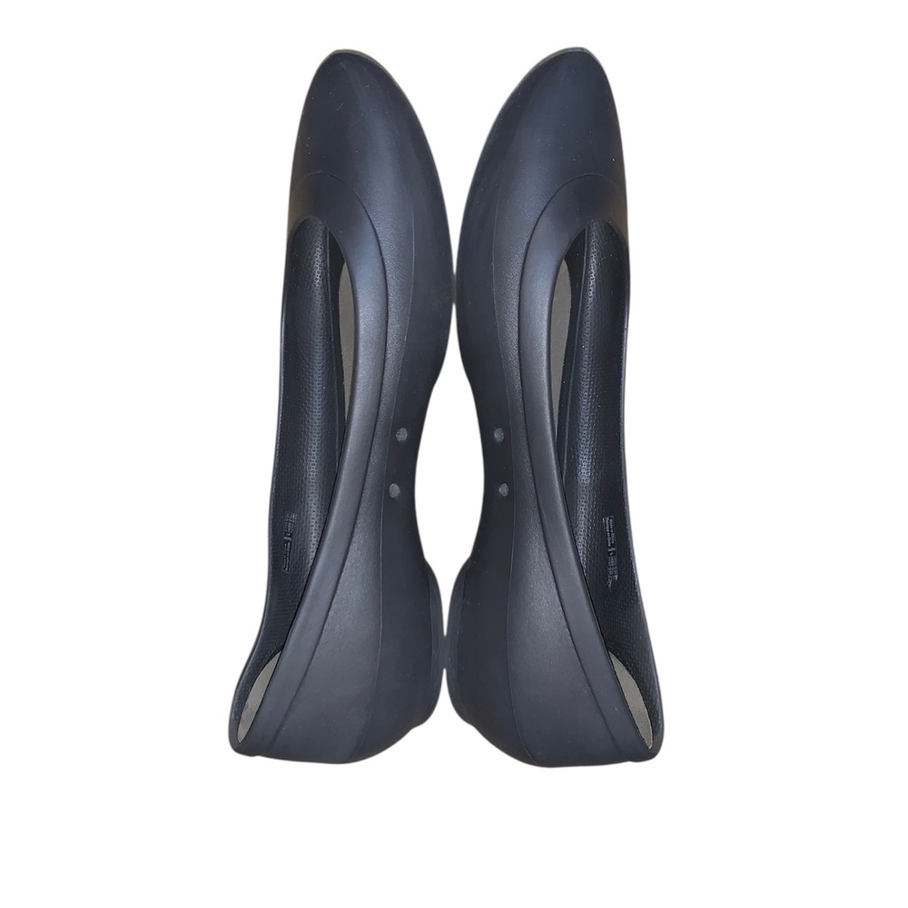 Crocs Lina Ballet Flat Womens 11 Gray Pointed Toe Slip On Comfort Shoes - Picture 6 of 7